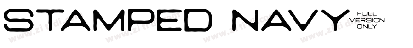 stamped navy字体转换